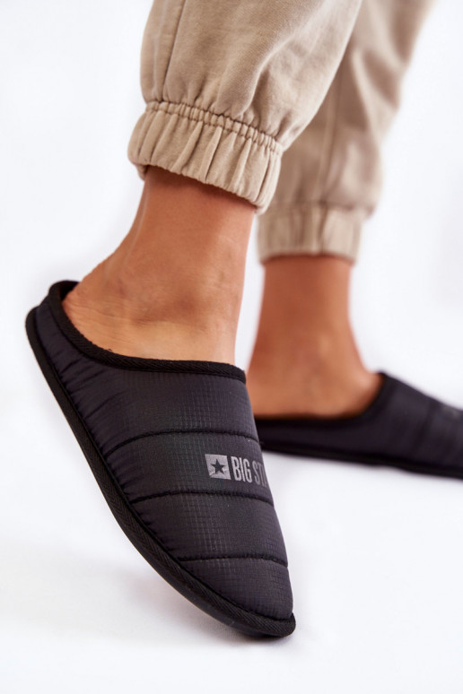 Klassiek model pantoffels Big Star KK274602 zwart Klassiek model pantoffels Big Star KK274602 zwart