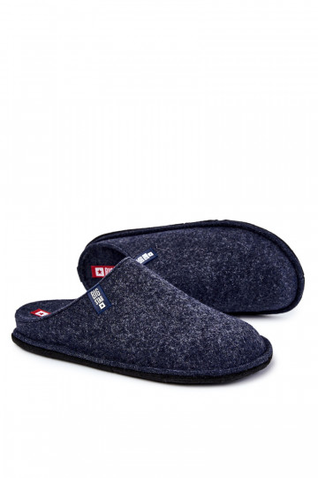 Klassieke herenpantoffels Big Star KK176004 donkerblauw 2