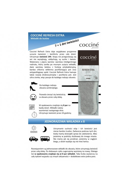 Coccine Refresh Extra Inlegzolen 8 paar