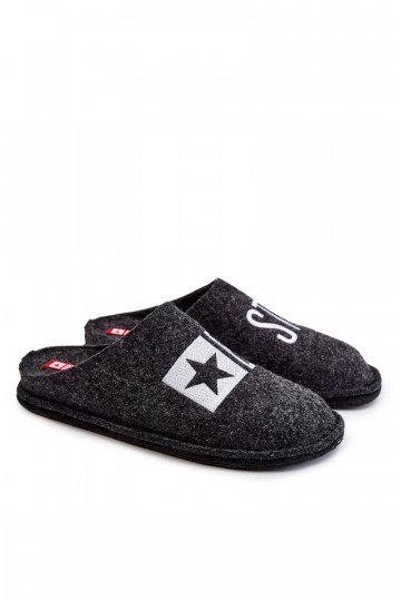 Klassieke herenpantoffels Big Star KK176003 zwart