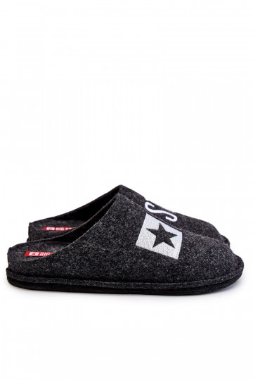 Klassieke herenpantoffels Big Star KK176003 zwart 2
