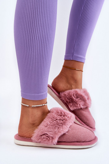 Warme pantoffels met bont Franco 2