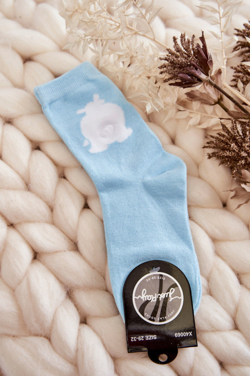 Katoenen sokken Witte Beer mintkleur