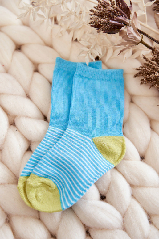 Katoenen kindersokken met patronen 5 st. Verschillende kleuren Katoenen kindersokken met patronen 5 st. Verschillende kleuren