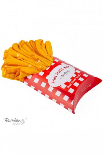 2 paar gekleurde sokken in een doosje