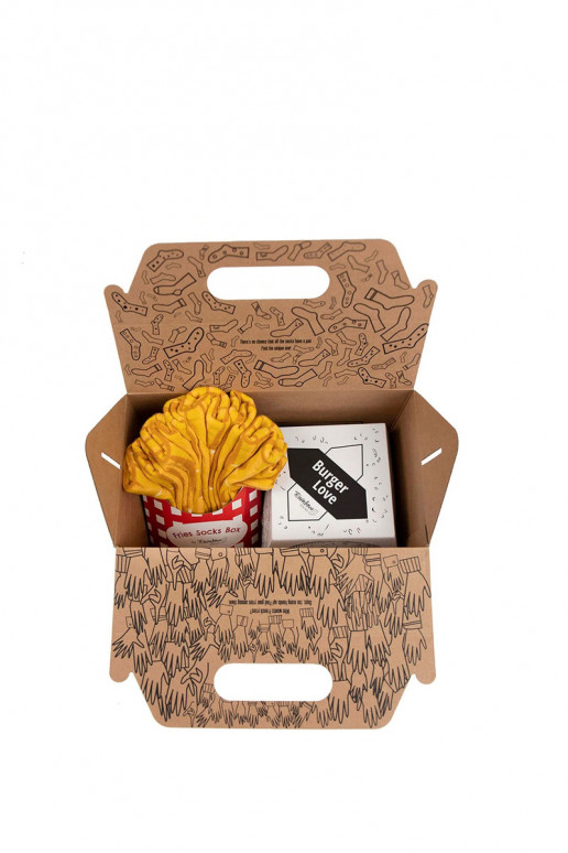 4 paar gekleurde sokken in een doos 4 paar gekleurde sokken in een doos