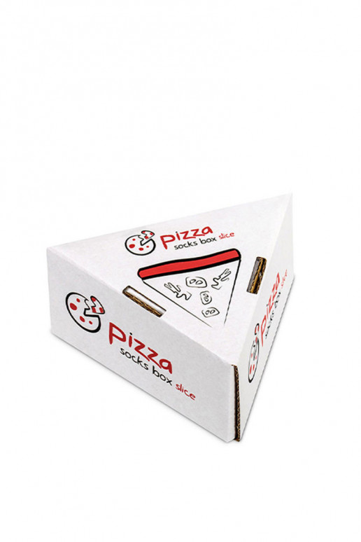 Gekleurde sokken in een doos 1 paar Pizza Gekleurde sokken in een doos 1 paar Pizza
