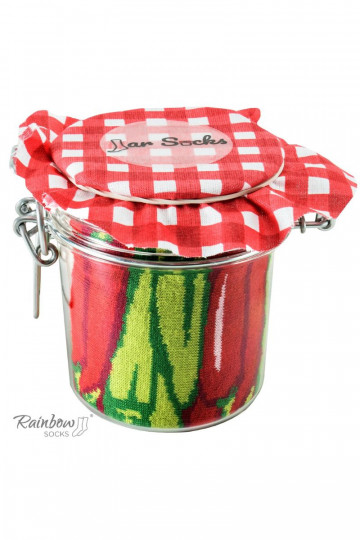 2 paar gekleurde sokken in een doosje