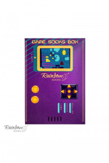 2 paar gekleurde sokken in een doosje