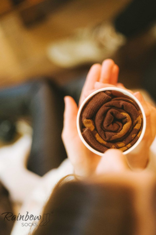 Gekleurde sokken in een doosje Americano 1 paar Gekleurde sokken in een doosje Americano 1 paar