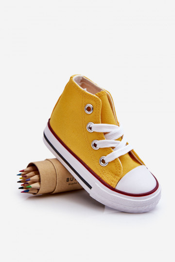 Kinderschoenen met zolen, gele Filemon 2