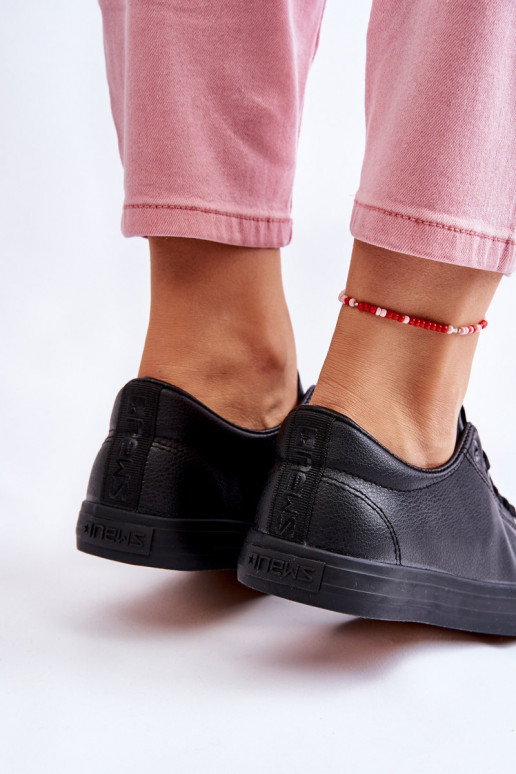 met bandjes Klassiek model vrijetijdsschoenen in de kleur zwart Misima