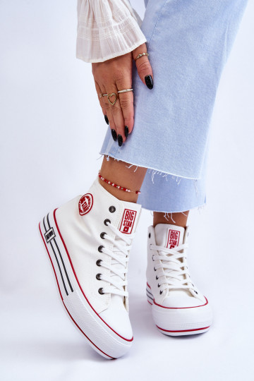 vrijetijdsschoenen met platform Big Star LL274185 witte kleur 2