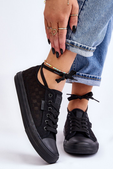 Klassiek model platte schoenen Big Star LL274072 kleur zwart 2