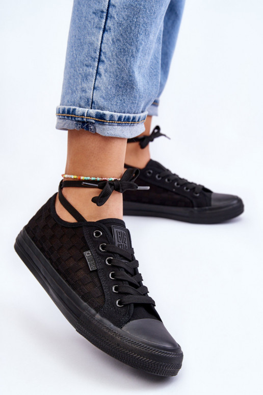 Klassiek model platte schoenen Big Star LL274072 kleur zwart Klassiek model platte schoenen Big Star LL274072 kleur zwart