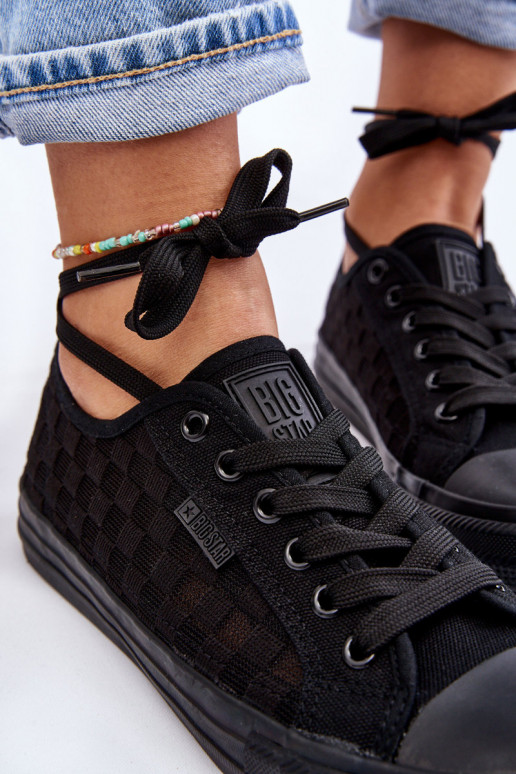 Klassiek model platte schoenen Big Star LL274072 kleur zwart Klassiek model platte schoenen Big Star LL274072 kleur zwart