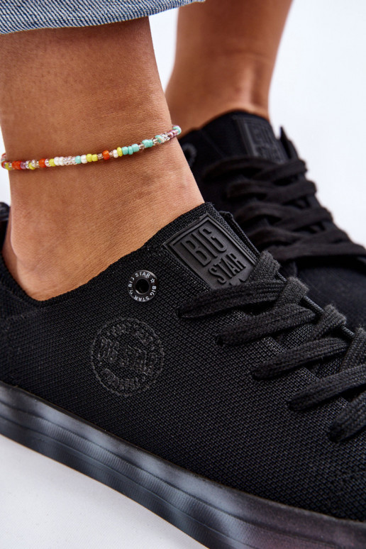 Damesschoenen met gekleurd plateau Big Star LL274239 zwart Damesschoenen met gekleurd plateau Big Star LL274239 zwart