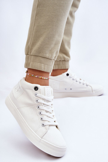 Klassiek model vrijetijdsschoen met zool Big Star LL274002 kleur wit