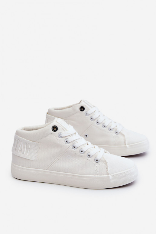 Klassiek model vrijetijdsschoen met zool Big Star LL274002 kleur wit