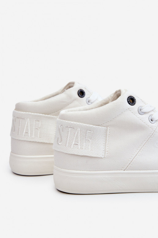 Klassiek model vrijetijdsschoen met zool Big Star LL274002 kleur wit