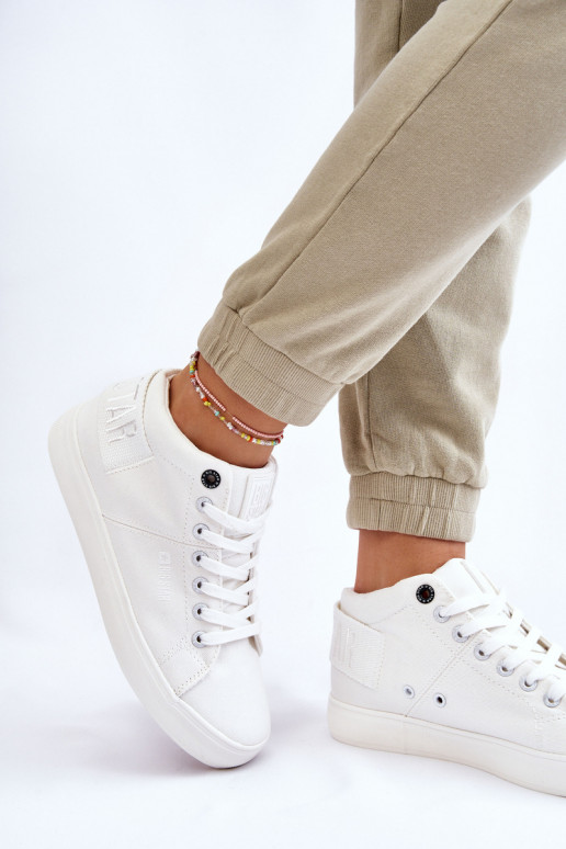 Klassiek model vrijetijdsschoen met zool Big Star LL274002 kleur wit