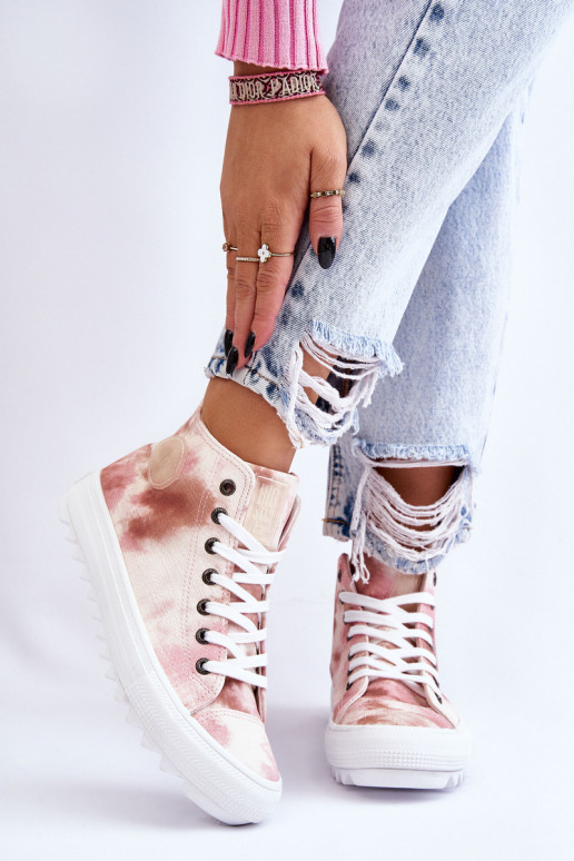 Vrijetijdsschoenen Big Star LL274048 beige-roze