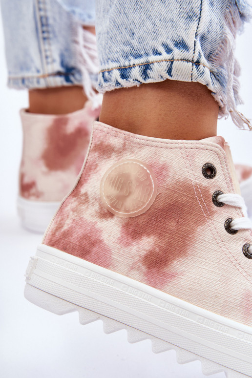 Vrijetijdsschoenen Big Star LL274048 beige-roze