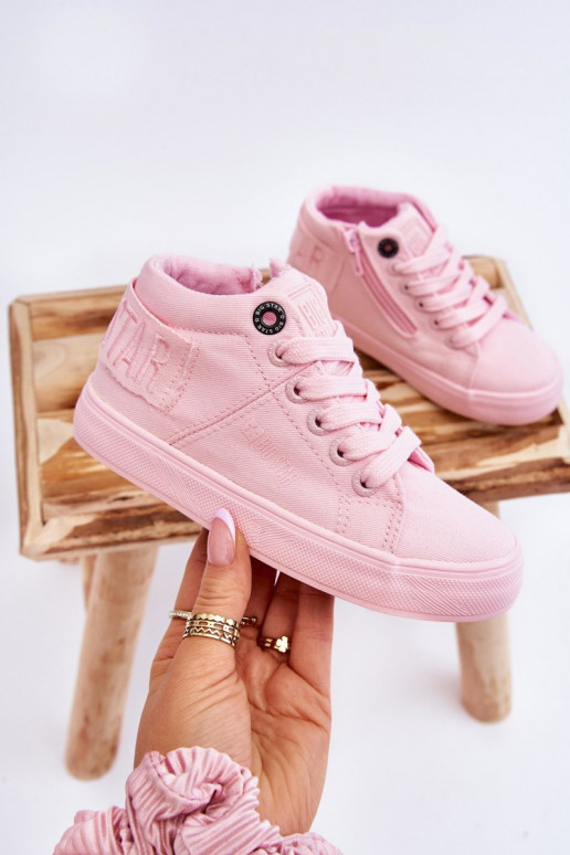 Klassiek model vrijetijdsschoenen voor kinderen met laars Big Star LL374003 roze kleur Klassiek model vrijetijdsschoenen voor kinderen met laars Big Star LL374003 roze kleur