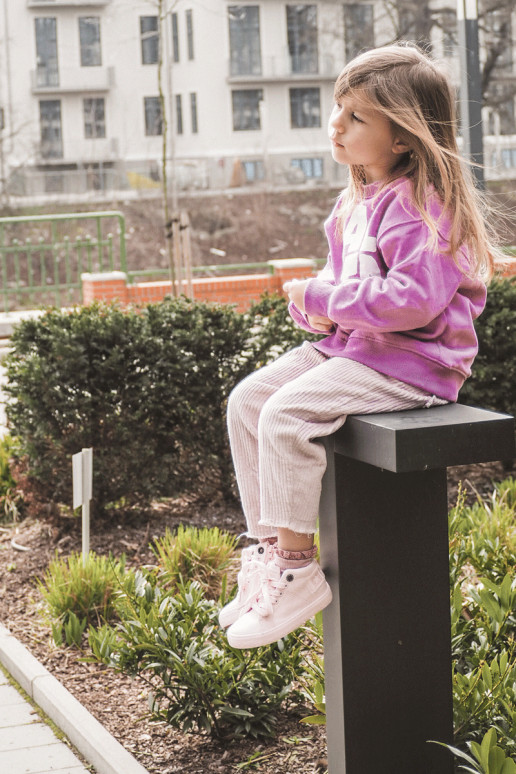 Klassiek model vrijetijdsschoenen voor kinderen met laars Big Star LL374003 roze kleur Klassiek model vrijetijdsschoenen voor kinderen met laars Big Star LL374003 roze kleur