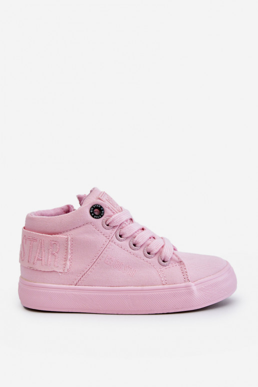 Klassiek model vrijetijdsschoenen voor kinderen met laars Big Star LL374003 roze kleur Klassiek model vrijetijdsschoenen voor kinderen met laars Big Star LL374003 roze kleur
