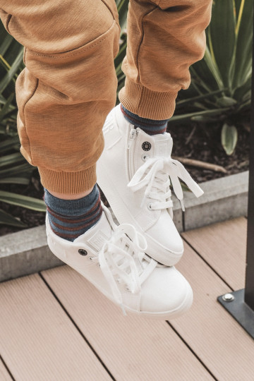 Klassiek model vrijetijdsschoenen voor kinderen met een zool Big Star LL374002 witte kleur 2