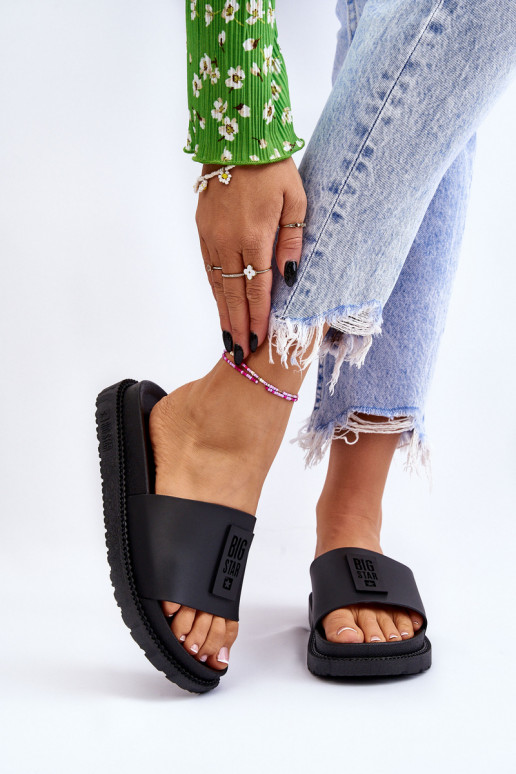 Pantoffels Big Star LL274429 zwart