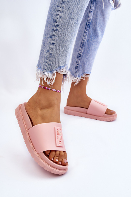 Pantoffels Big Star LL274425 Lichtroze tint