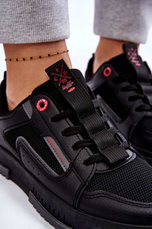 Sneakers model schoenen Cross Jeans LL2R4012C zwarte kleur Sneakers model schoenen Cross Jeans LL2R4012C zwarte kleur