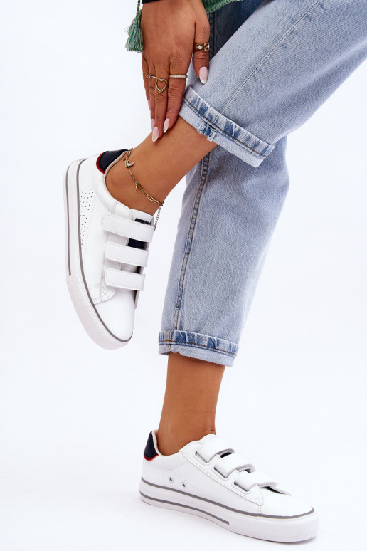 Sneakers met zelfklevende sluitingen Big Star LL274A207 witte kleur Sneakers met zelfklevende sluitingen Big Star LL274A207 witte kleur