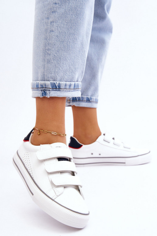 Sneakers met zelfklevende sluitingen Big Star LL274A207 witte kleur Sneakers met zelfklevende sluitingen Big Star LL274A207 witte kleur