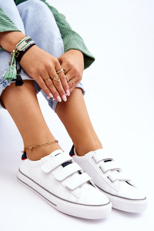 Sneakers met zelfklevende sluitingen Big Star LL274A207 witte kleur Sneakers met zelfklevende sluitingen Big Star LL274A207 witte kleur