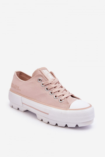 vrijetijdsschoenen met platform Big Star LL274151 Nude