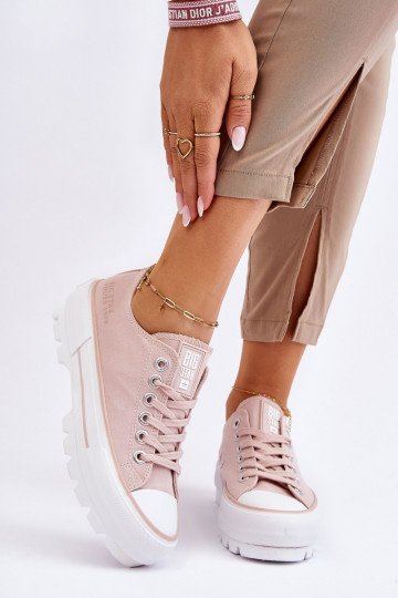 vrijetijdsschoenen met platform Big Star LL274151 Nude 2