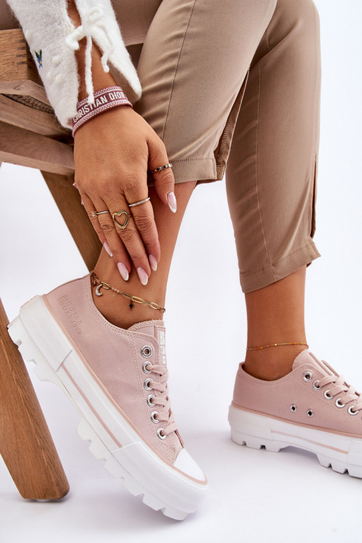 vrijetijdsschoenen met platform Big Star LL274151 Nude vrijetijdsschoenen met platform Big Star LL274151 Nude