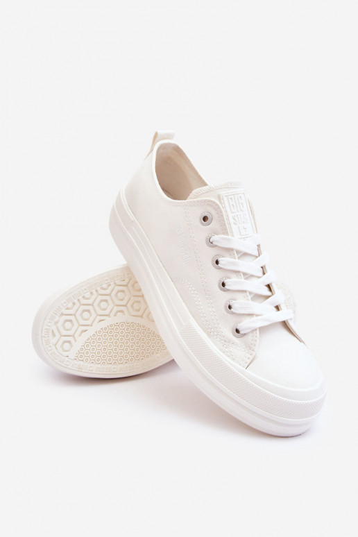 met veters Sneakers Big Star LL274968 witte kleur