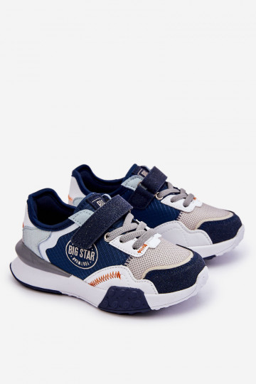 Kindersneakers model schoenen Memory Foam System Big Star LL374225 donkerblauw