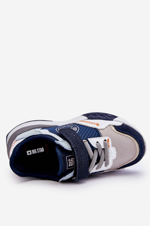 Kindersneakers model schoenen Memory Foam System Big Star LL374225 donkerblauw