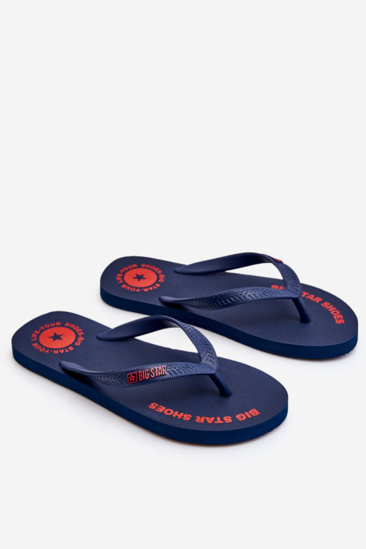 Pantoffels Big Star LL174424 donkerblauw Pantoffels Big Star LL174424 donkerblauw