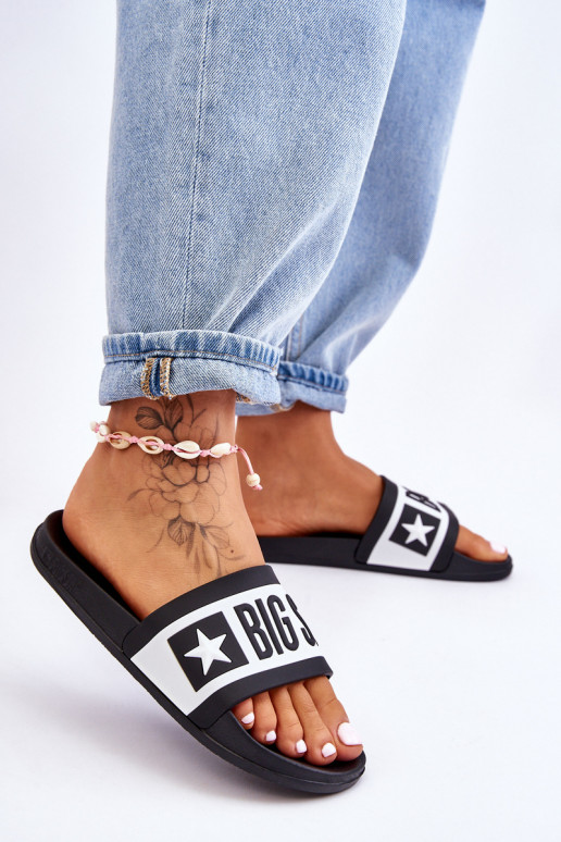 Klassiek model Pantoffels Big Star LL274739 zwart Klassiek model Pantoffels Big Star LL274739 zwart