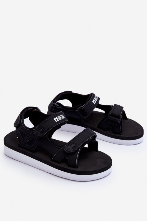 Sandalen in sportstijl met platform Big Star LL274789 zwarte kleur Sandalen in sportstijl met platform Big Star LL274789 zwarte kleur