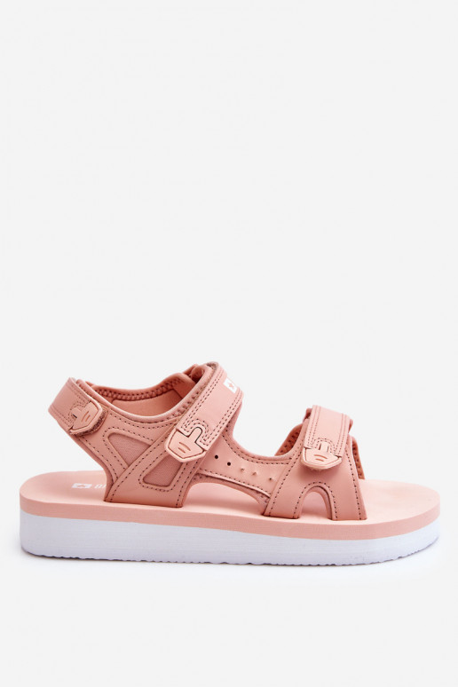 Sandalen in sportstijl met platform Big Star LL274788 roze kleur Sandalen in sportstijl met platform Big Star LL274788 roze kleur