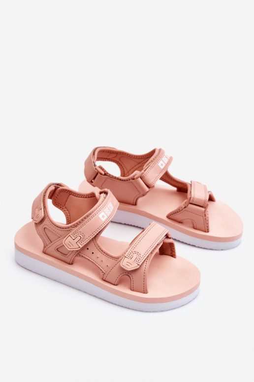 Sandalen in sportstijl met platform Big Star LL274788 roze kleur Sandalen in sportstijl met platform Big Star LL274788 roze kleur
