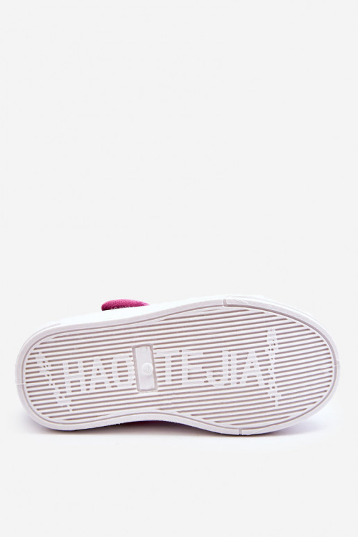 Kinderballerina's met plaksluiting in blauw-roze kleur Selah Kinderballerina's met plaksluiting in blauw-roze kleur Selah