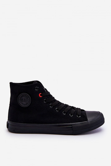 Klassiek model vrijetijdsschoenen met zool Big Star T274033 zwarte kleur